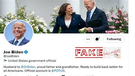 bidens followers are fake